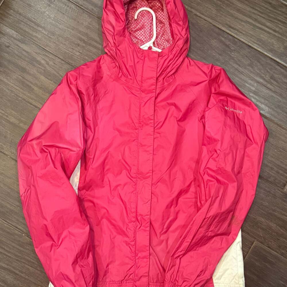Columbia Girls Pink Rain Jacket